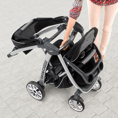 Chicco BravoFor2 Stroller - Champagne