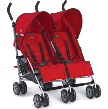 Chicco Citta Twin Double Stroller in Red - 406749970