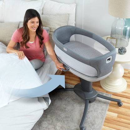 Chicco Close To You Bedside Bassinet - Heather Grey - 00079642400070