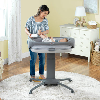 Chicco Close To You Bedside Bassinet - Heather Grey - 00079642400070