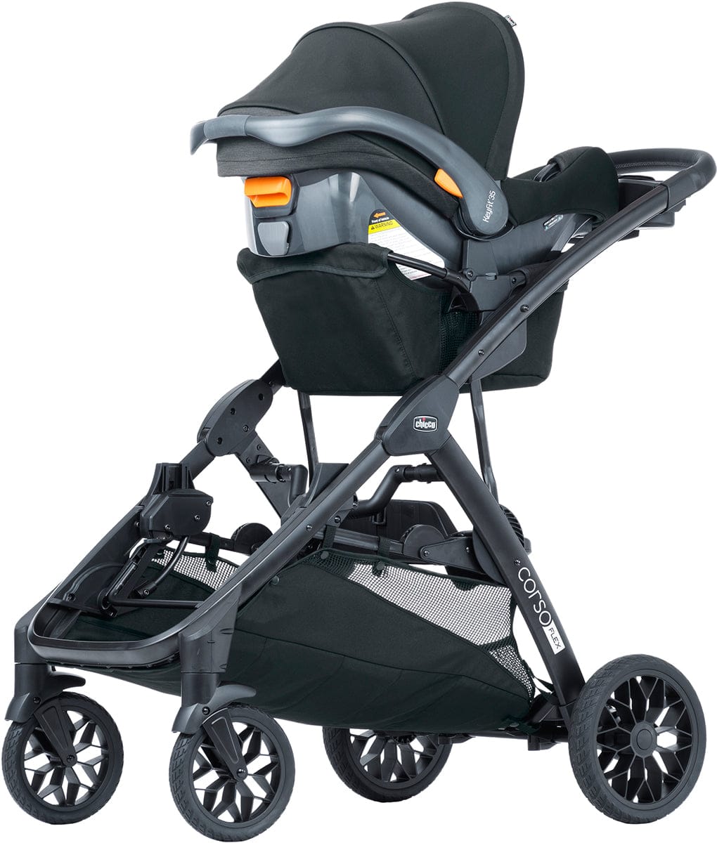 Chicco Corso Flex Single to Double Travel System Bundle - Legend - 08087008180070-08079737180070