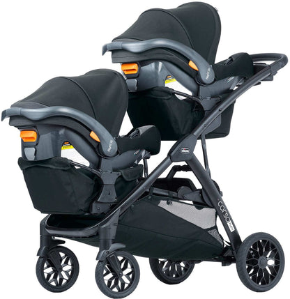 Chicco Corso Flex Twin Stroller Travel System Bundle - Legend - TWIN-08087008180070-08079737180070