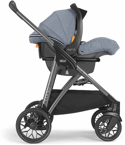 Chicco Corso Modular Travel System with KeyFit 30 Zip Infant Car Seat - Silverspring - 08079610160070