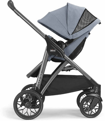 Chicco Corso Modular Travel System with KeyFit 30 Zip Infant Car Seat - Silverspring - 08079610160070