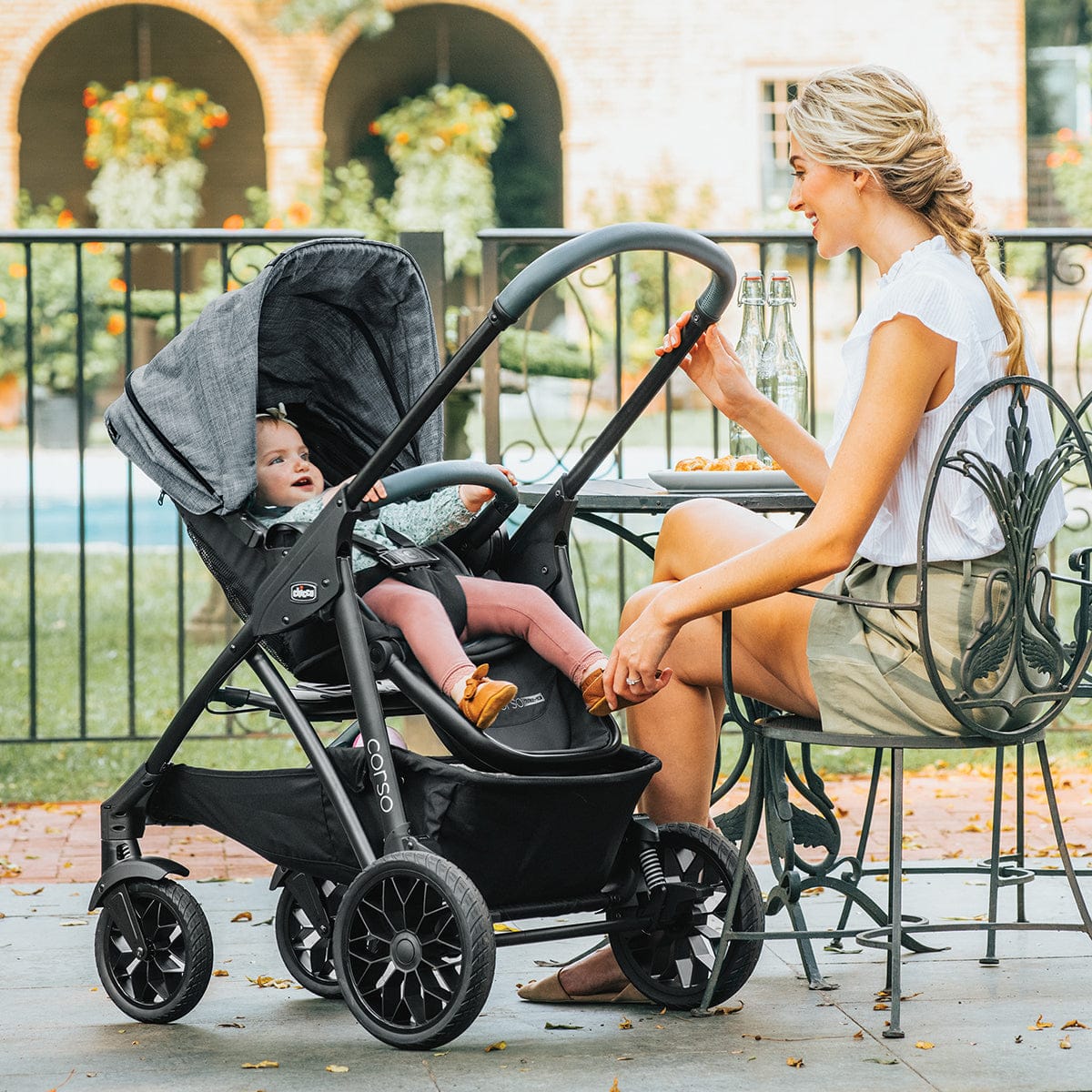 Chicco Corso Primo ClearTex Travel System - Aspen - 04087010350070