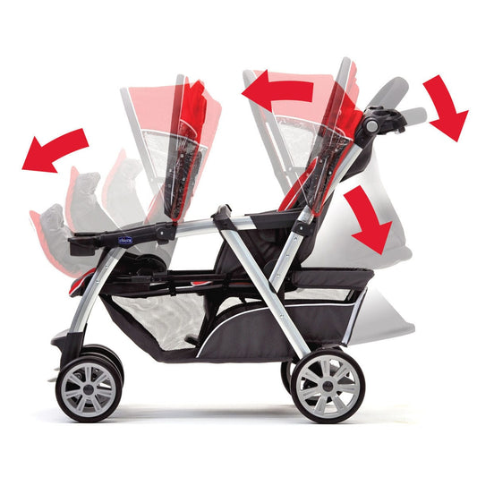 Chicco Cortina Together Double Stroller - Obsidian - 08079043240070