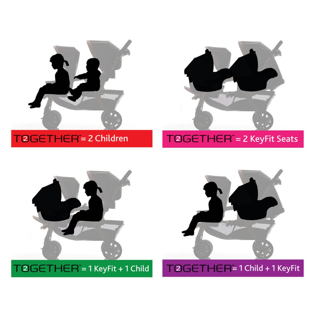 Chicco Cortina Together Double Stroller - Ombra - 07079043500070