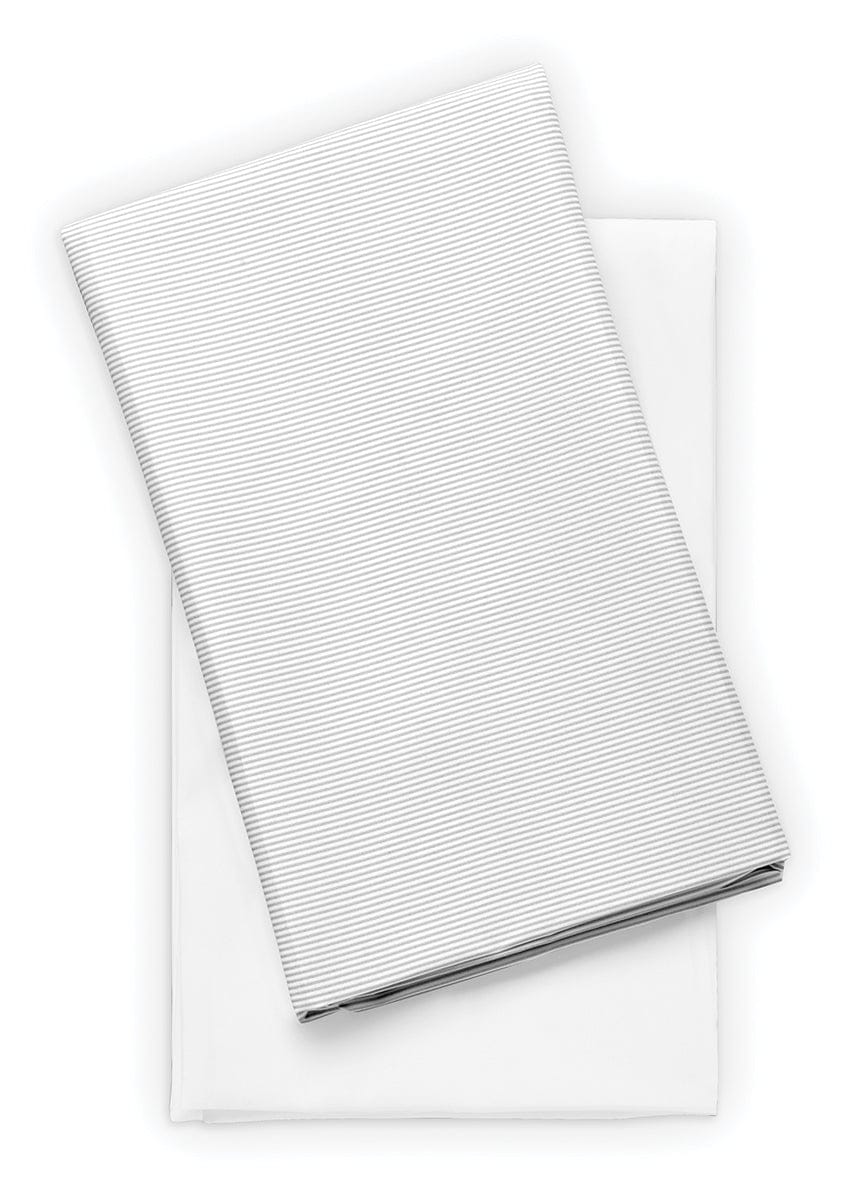 Chicco Dash Playard Sheets - White / Stripe - 04087017370070