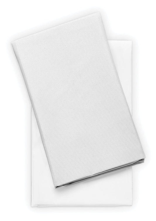Chicco Dash Playard Sheets - White / Stripe - 04087017370070