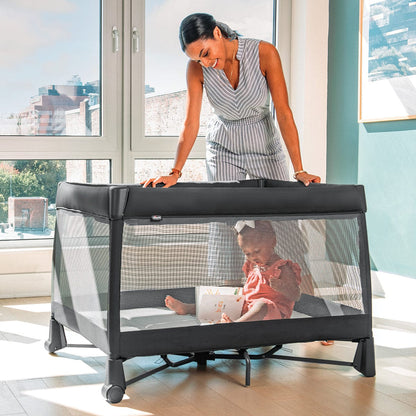 Chicco Dash Quick-Fold Playard - Charcoal - 00079668940070