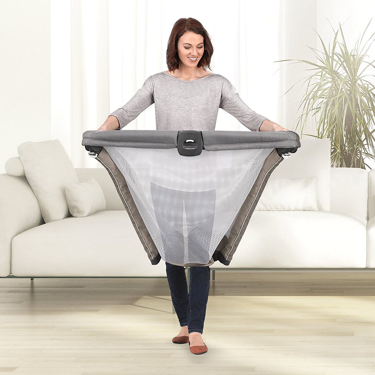 Chicco FastAsleep Go Full-Size Travel Playard - Graphite - 06079675210070