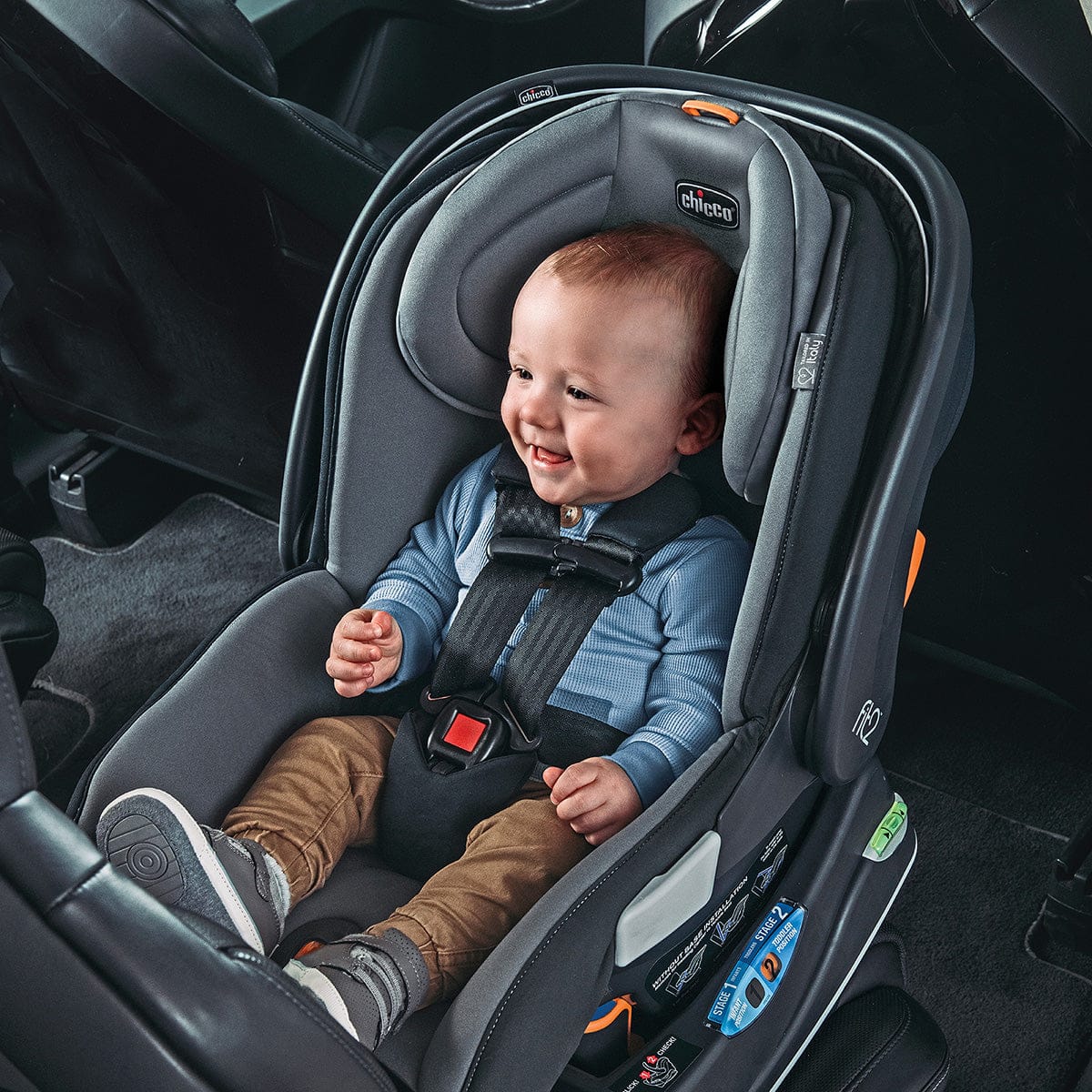 Chicco Fit2 Adapt Infant & Toddler Car Seat with Anti-Rebound Bar- Ember - 07079736860070
