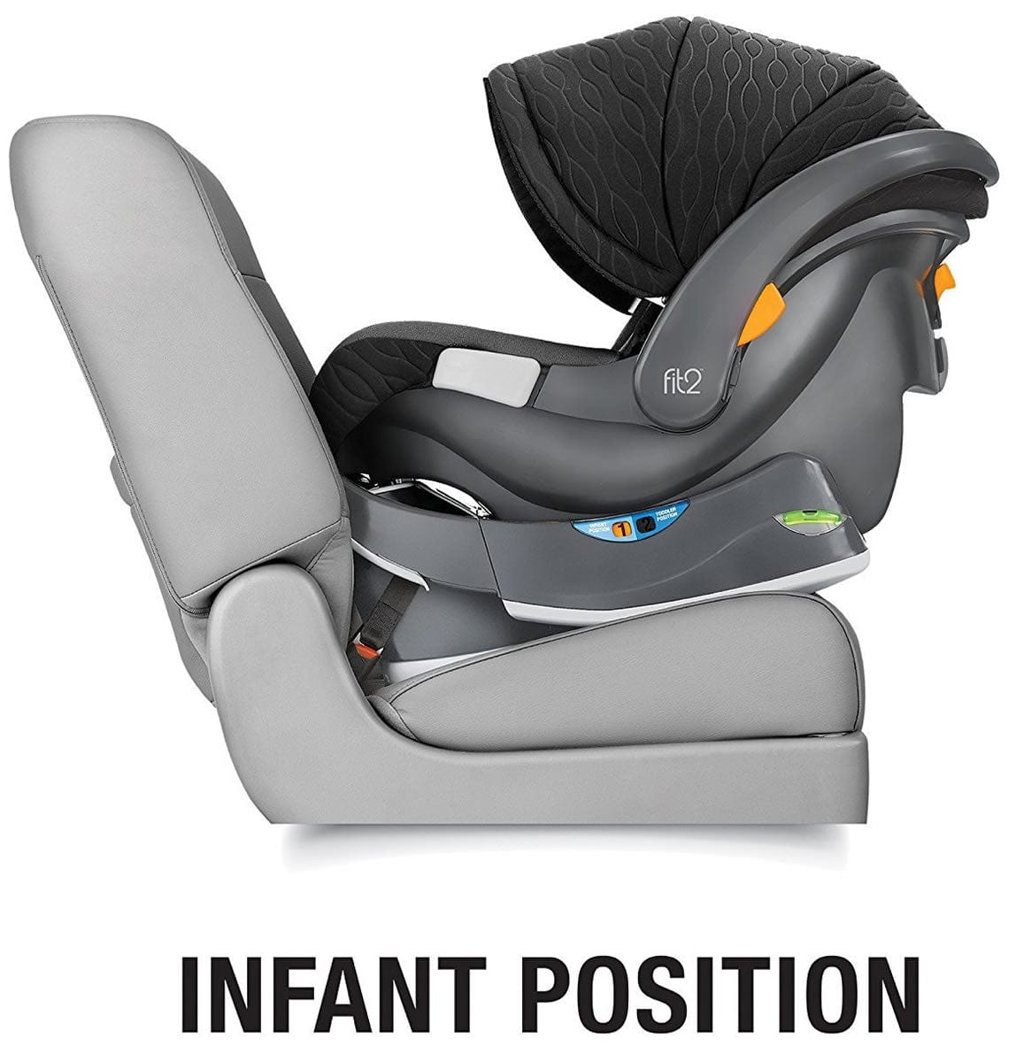 Chicco Fit2 Air Rear-Facing Infant & Toddler Car Seat with Anti-Rebound Bar - Marina - 07079443420070
