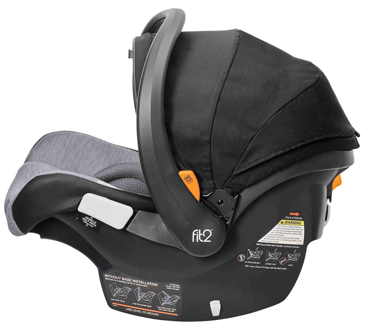 Chicco Fit2 Air Rear-Facing Infant & Toddler Car Seat with Anti-Rebound Bar - Vero - 05079443460070