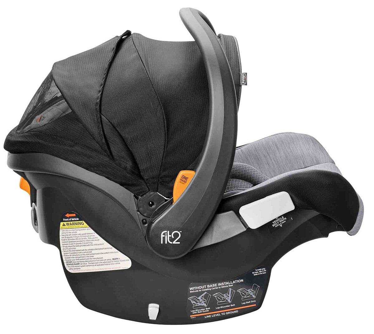 Chicco Fit2 Air Rear-Facing Infant & Toddler Car Seat with Anti-Rebound Bar - Vero - 05079443460070