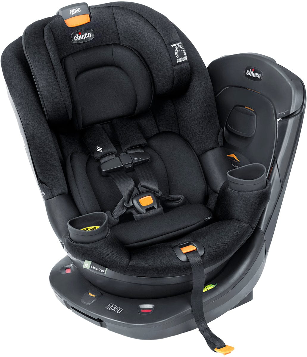 Chicco Fit360 ClearTex Rotating Convertible Car Seat - Black - 06079690950070