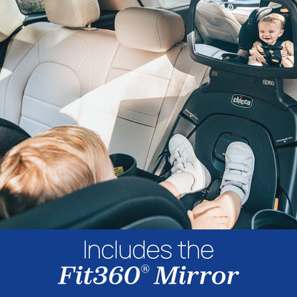 Chicco Fit360 Zip ClearTex Rotating Convertible Car Seat - Jet - 08087073510070