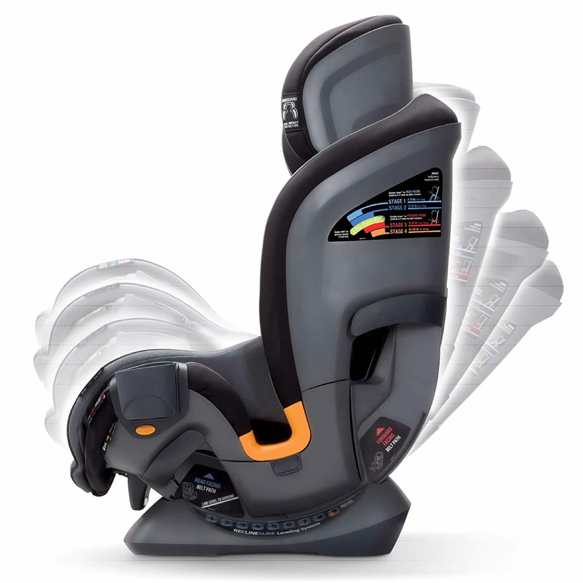 Chicco Fit4 4-in-1 All-In-One Convertible Car Seat - Onyx - 05079645240070