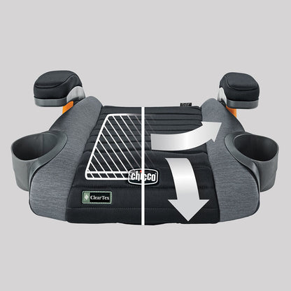 Chicco GoFit ClearTex Backless Booster Car Seat - Shadow - 07087092270070