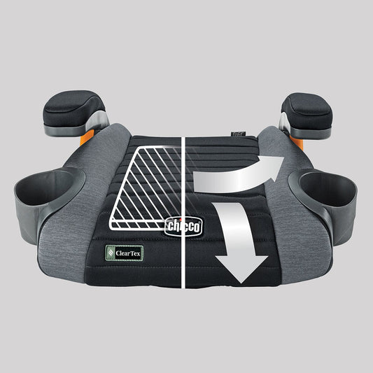 Chicco GoFit ClearTex Backless Booster Car Seat - Shadow - 07087092270070