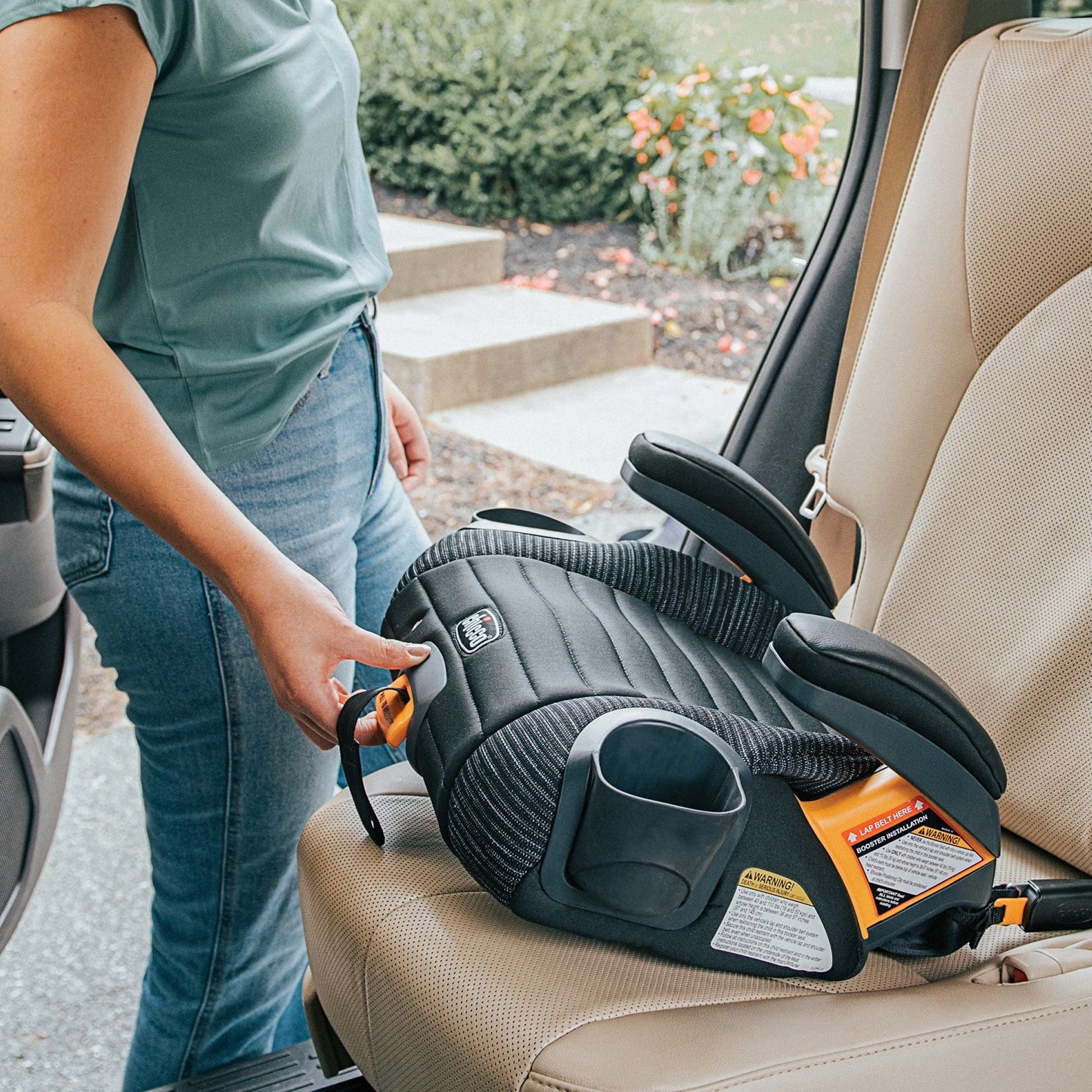 Chicco GoFit ClearTex Plus Backless Booster Car Seat - Static - 04087106320070