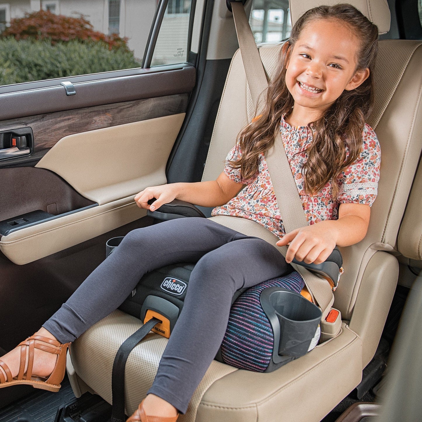 Chicco GoFit ClearTex Plus Backless Booster Car Seat - Sunset - 05087106710070
