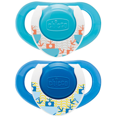 Chicco Hard Shield Orthodontic Pacifiers - Blue - 12M+ - 00005722000070