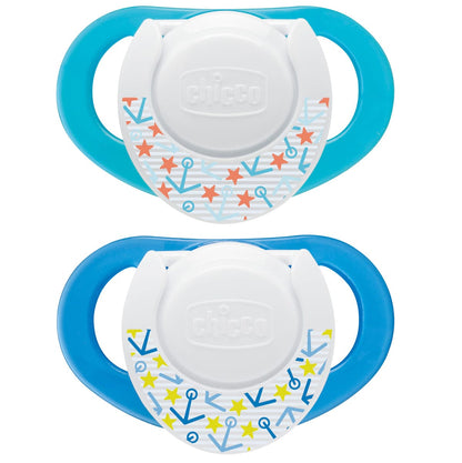 Chicco Hard Shield Orthodontic Pacifiers - Blue - 4M+ - 00005721000070