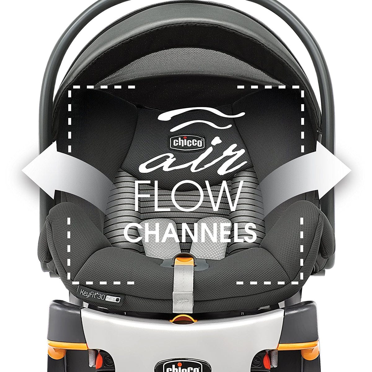 Chicco KeyFit 30 Zip Air Infant Car Seat - Q Collection - 07079492970070