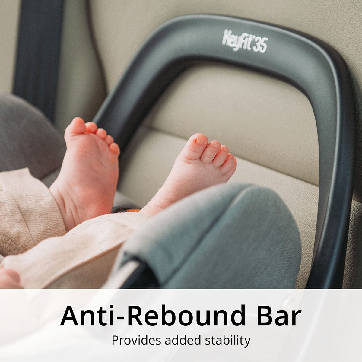 Chicco KeyFit 35 ClearTex Infant Car Seat with Anti-Rebound Bar - Shadow - 07079737270070