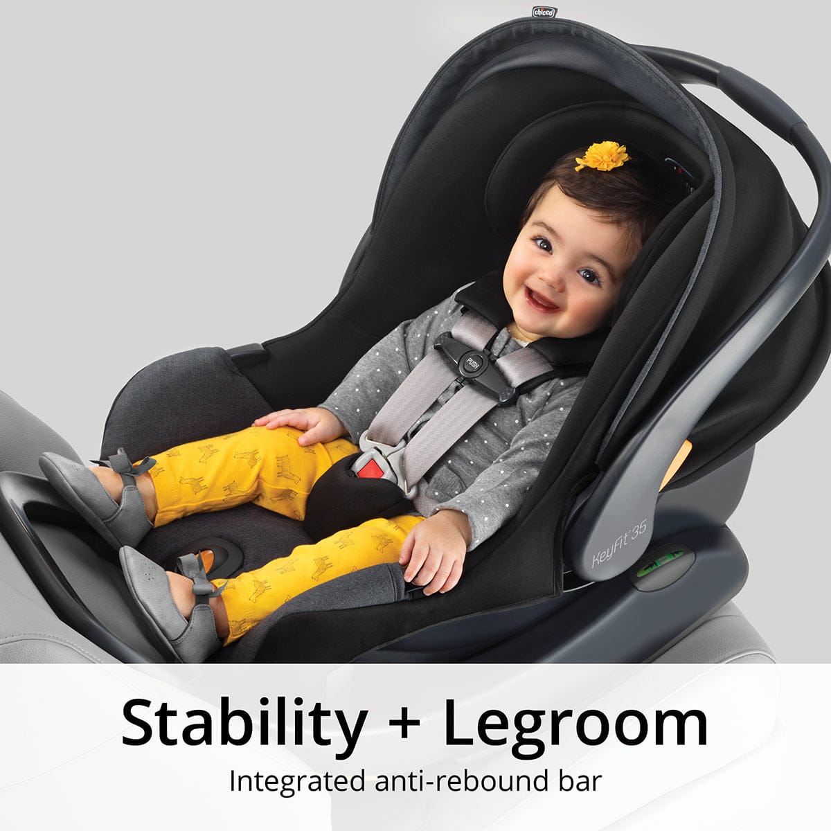 Chicco KeyFit 35 Infant Car Seat with Anti-Rebound Bar - Element - 06079625780070