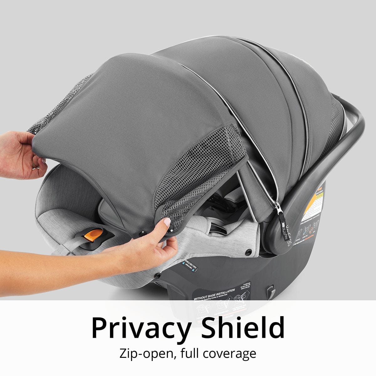 Chicco KeyFit 35 Zip ClearTex Infant Car Seat - Obsidian - 08079716240070
