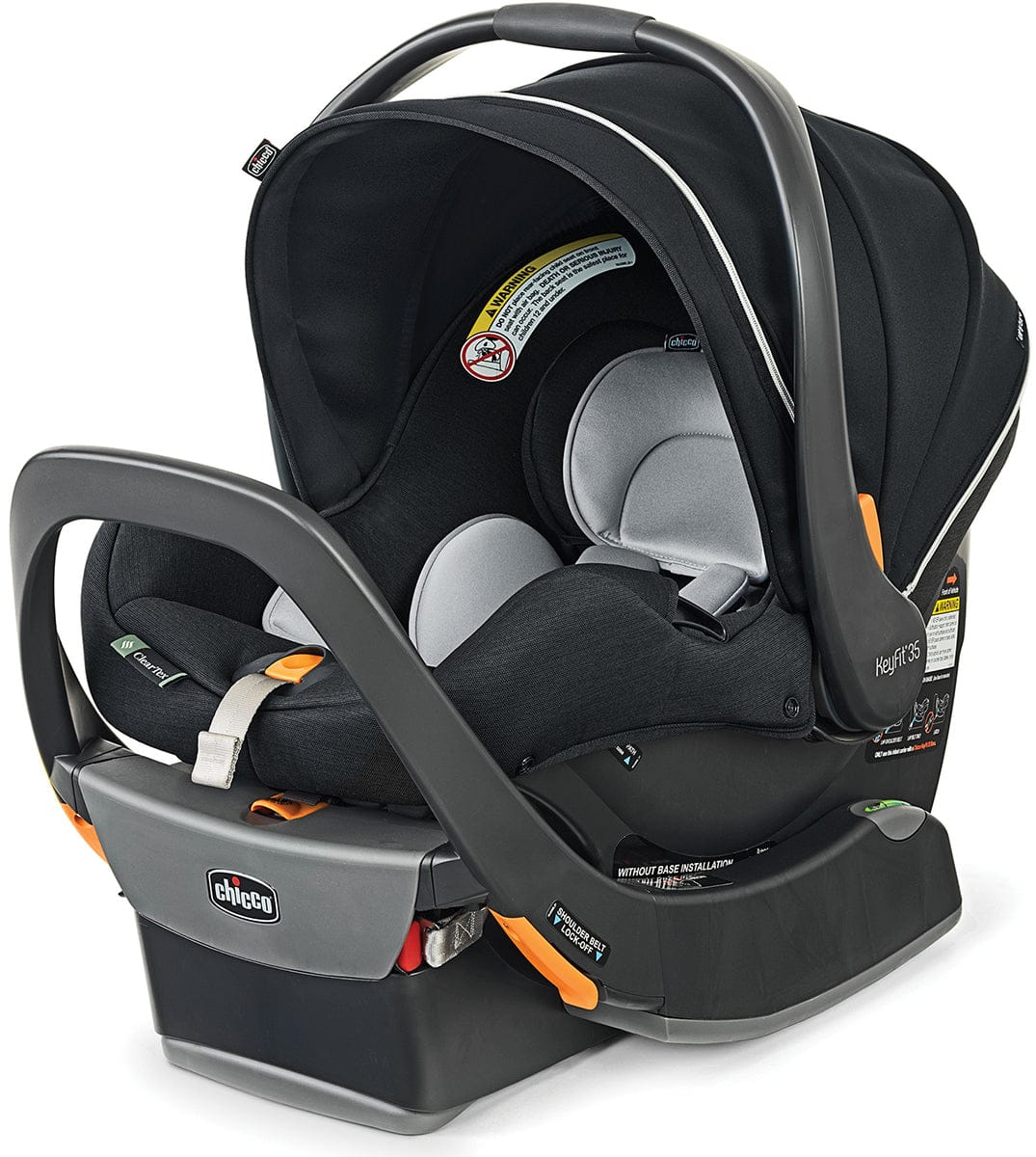Chicco KeyFit 35 Zip ClearTex Infant Car Seat - Obsidian - 08079716240070