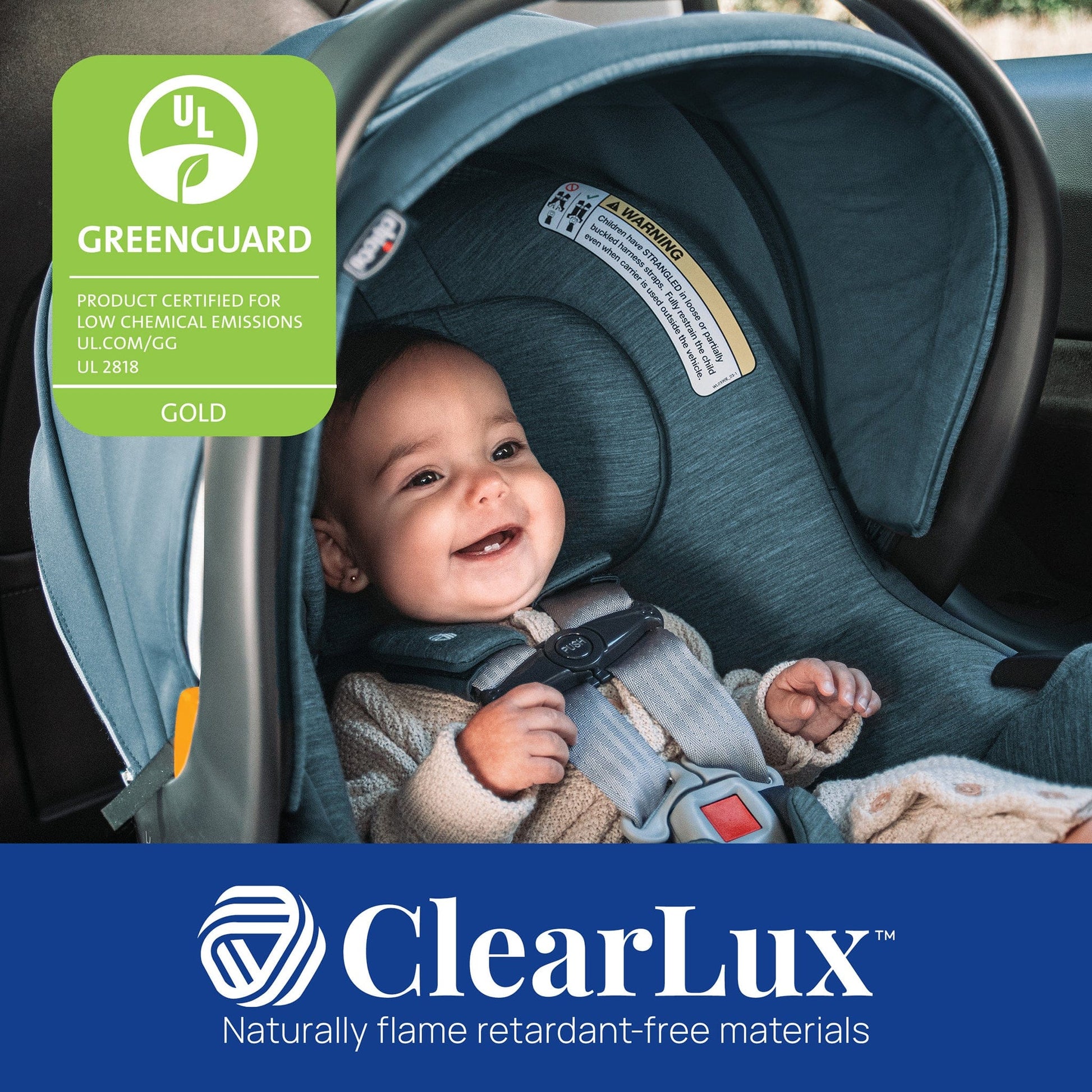 Chicco KeyFit Max Zip ClearTex Infant Car Seat - Apex - 05087113360070