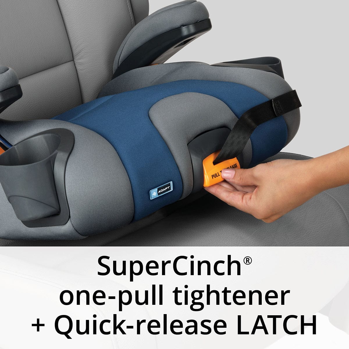Chicco KidFit Adapt Plus 2-in-1 Belt Positioning Booster Car Seat - Ember - 07079728860070