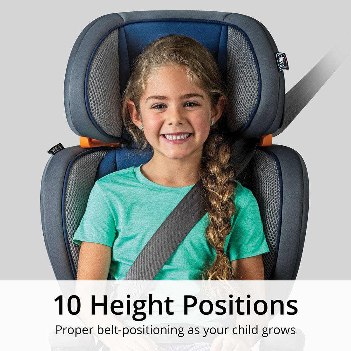 Chicco KidFit Adapt Plus 2-in-1 Belt Positioning Booster Car Seat - Ember - 07079728860070