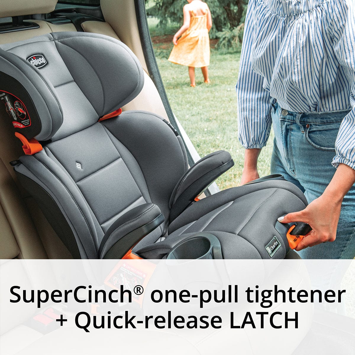 Chicco KidFit ClearTex Plus 2-in-1 Belt Positioning Booster Car Seat - Drift - 00079627120070