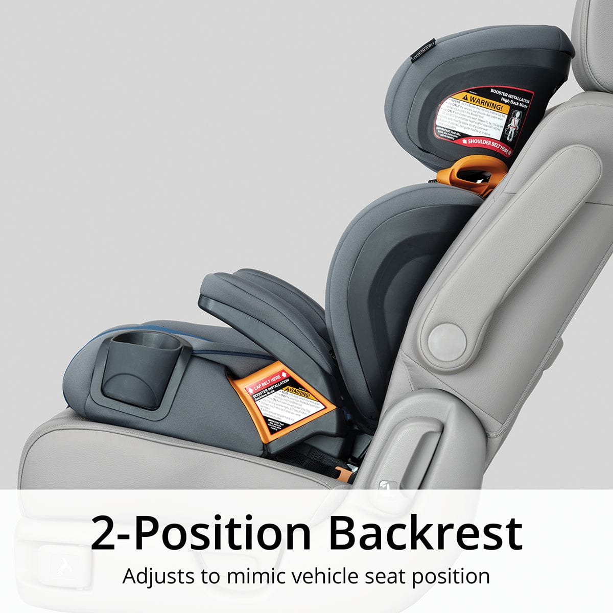 Chicco KidFit ClearTex Plus 2-in-1 Belt Positioning Booster Car Seat - Obsidian - 08079627240070
