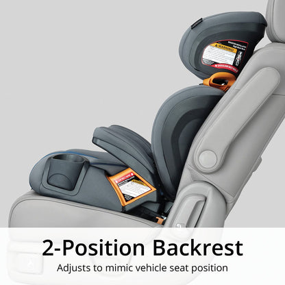 Chicco KidFit ClearTex Plus 2-in-1 Belt Positioning Booster Car Seat - Obsidian - 08079627240070