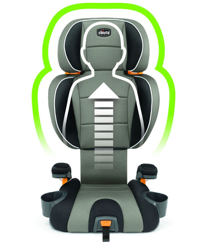 Chicco KidFit Zip 2-in-1 Belt Positioning Booster Car Seat - Genesis - 04079485930070