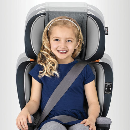 Chicco Kidfit Zip 2-in-1 Belt Positioning Booster Car Seat - Marina - 07079485420070
