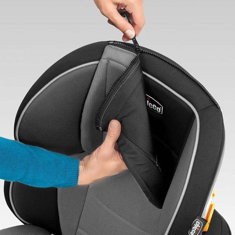 Chicco KidFit Zip 2-in-1 Belt Positioning Booster Car Seat - Midnight - 00079485460070