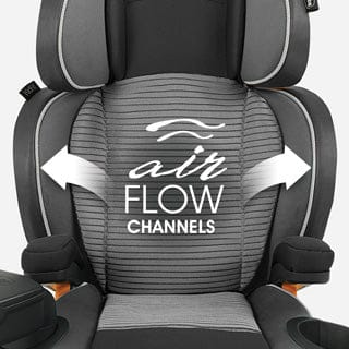 Chicco KidFit Zip Air Plus 2-in-1 High Back Belt Positioning Booster Car Seat - Q Collection - 07079681970070