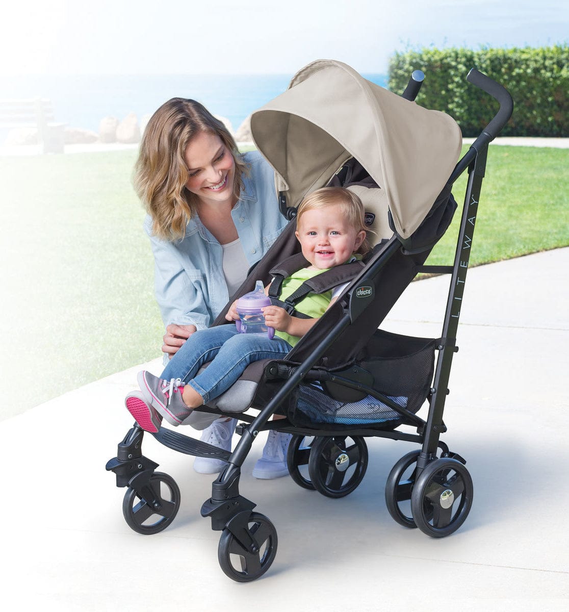 Chicco Liteway Plus Umbrella Stroller - Blackberry