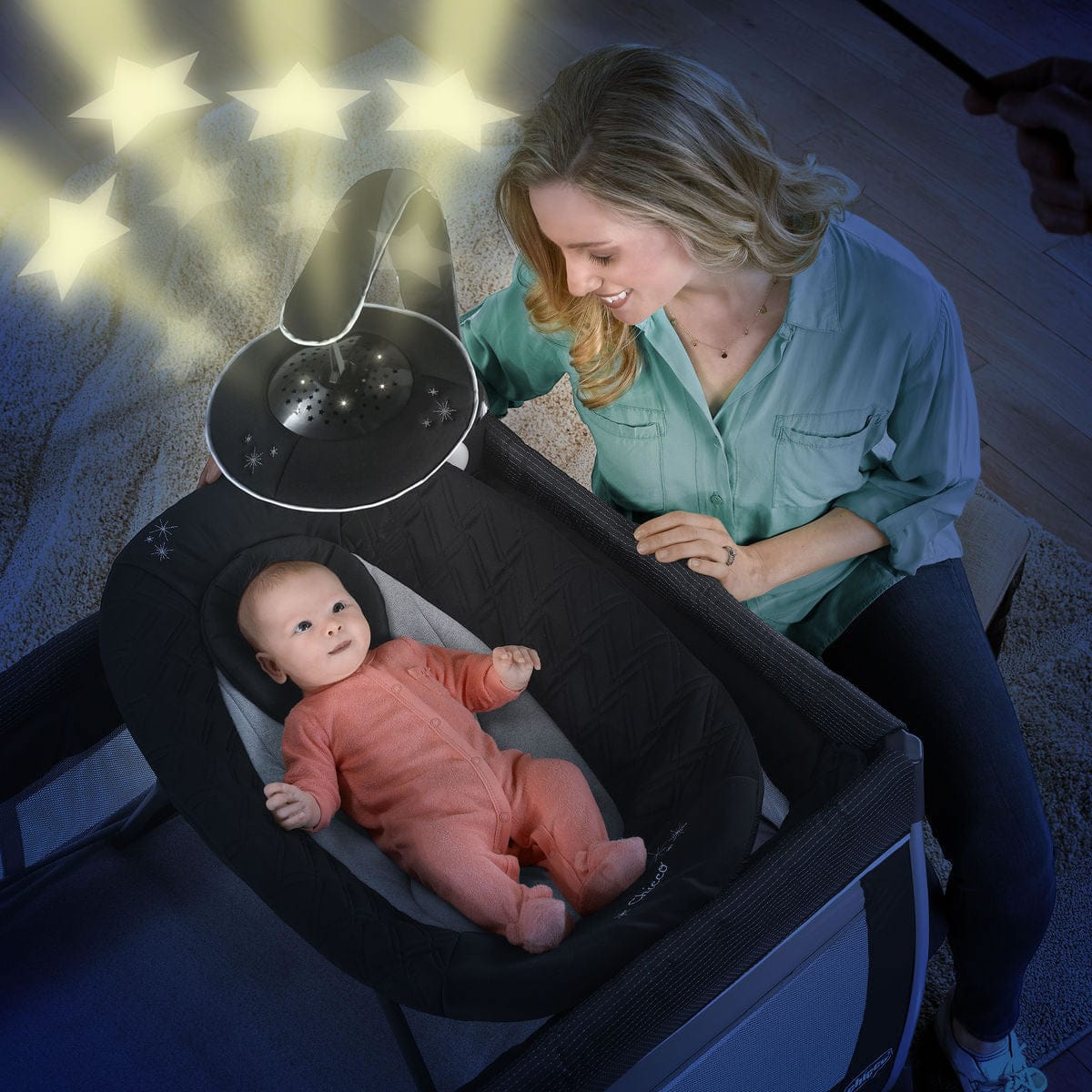 Chicco Lullaby Glow Playard - Silhouette - 05079773330070