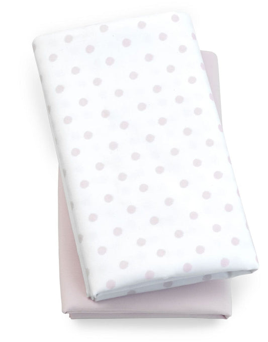 Chicco Lullaby Playard Fitted Sheet, 2-Pack- Pink Dot - 05079575230070
