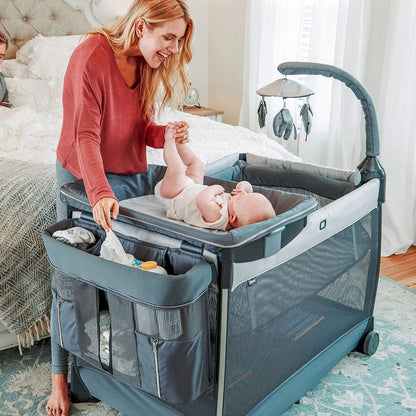 Chicco Lullaby Zip All-in-One Portable Playard - Driftwood - 06079754330070