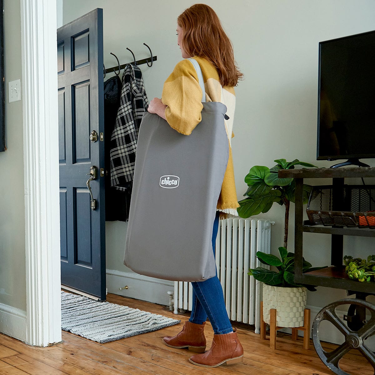 Chicco LullaGo Anywhere Portable Bassinet - Grey Star - 00079061840070