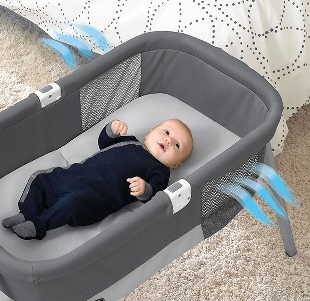 Chicco Lullago Deluxe Portable Bassinet - Taupe - 00079772100070