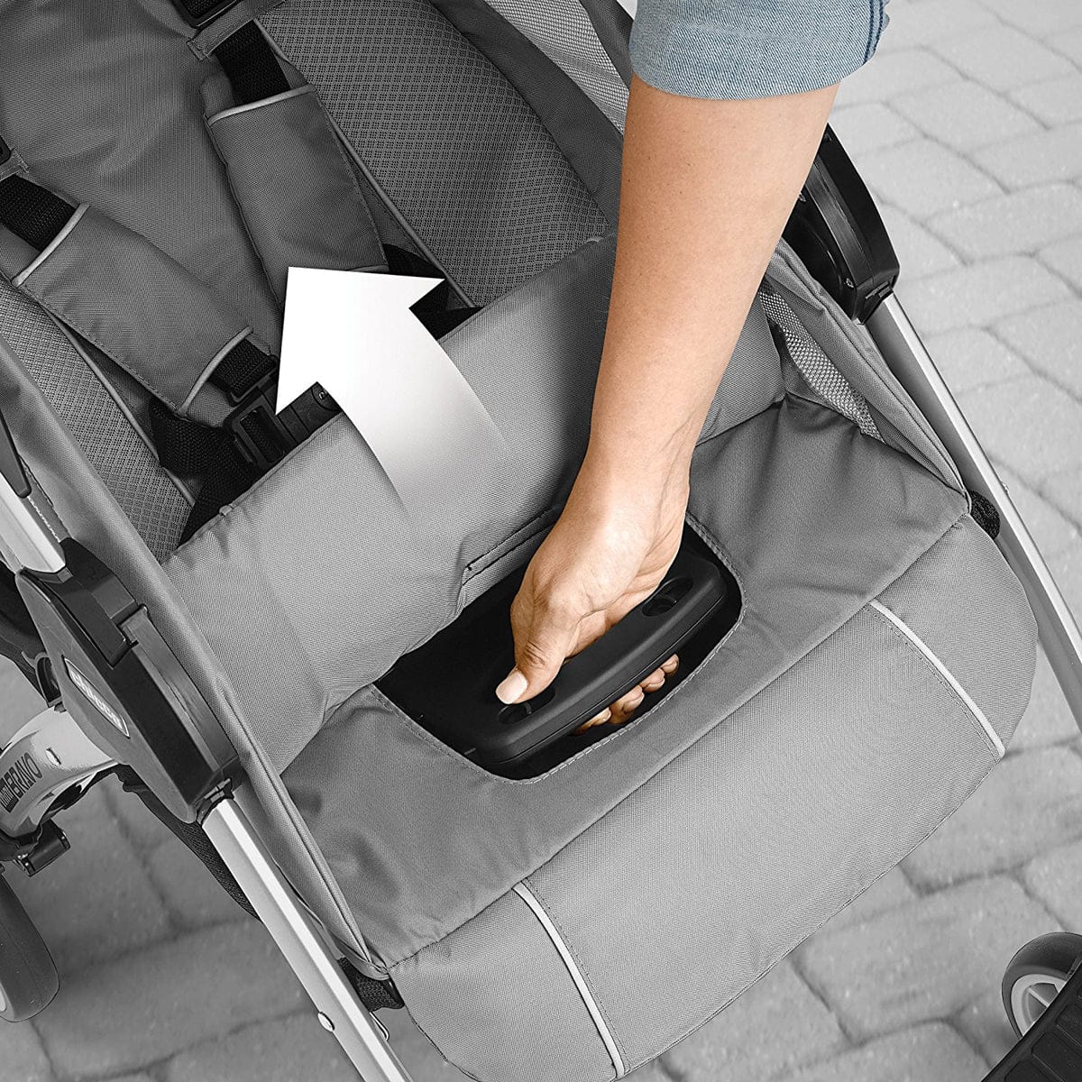 Chicco Mini Bravo Compact Stroller - Stone - 07079663230070